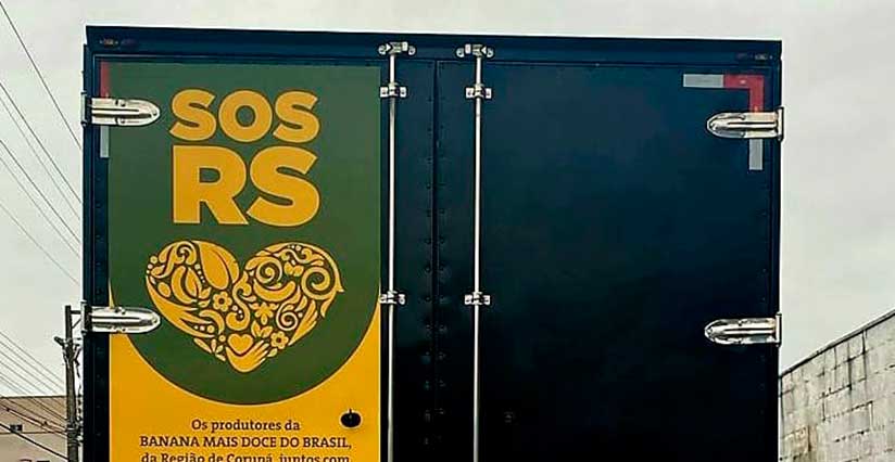 Corupá encaminha donativos e bananas ao Rio Grande do Sul