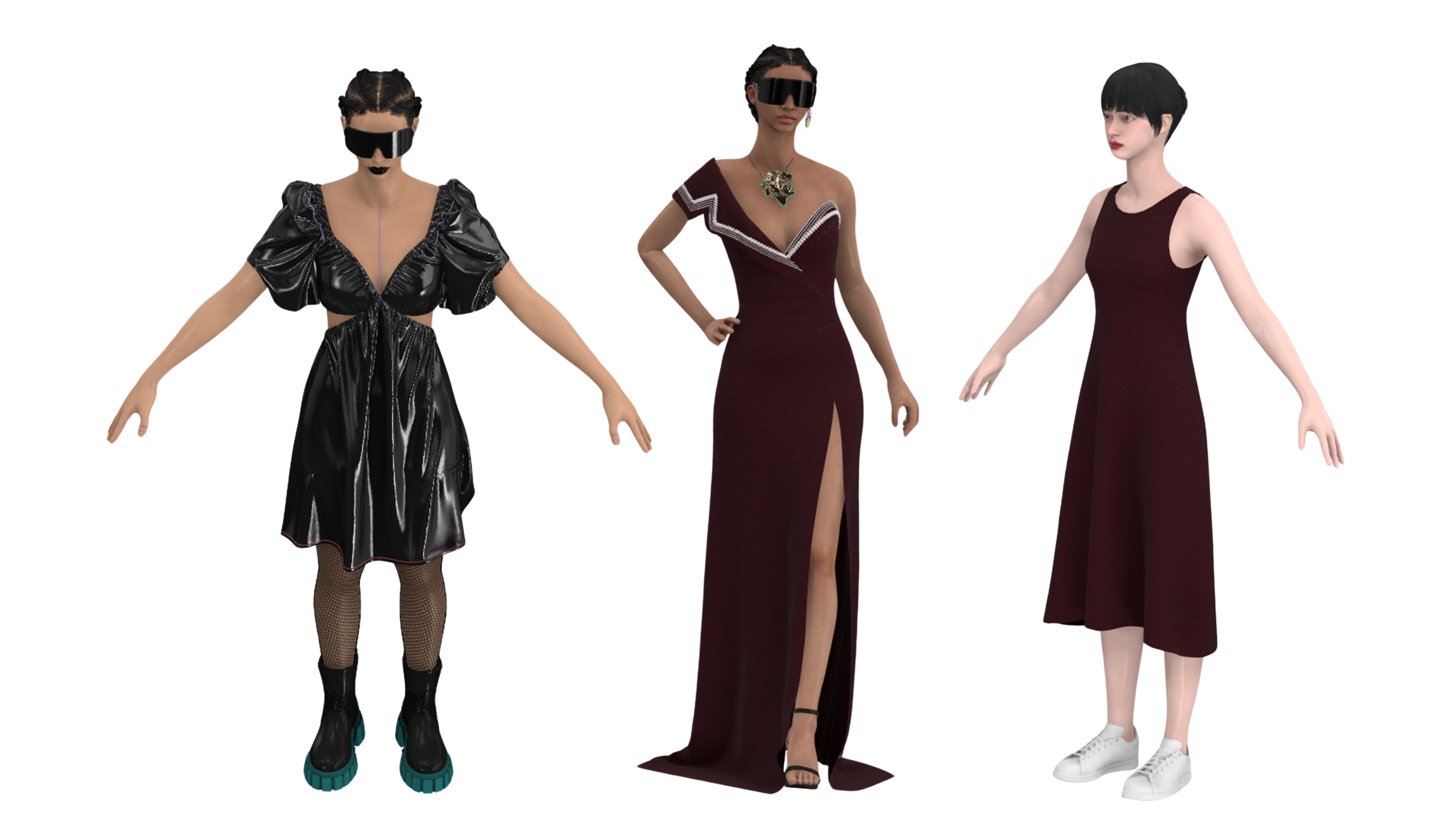 Portfólio com desenhos em 3D de Isadora L. da Silva