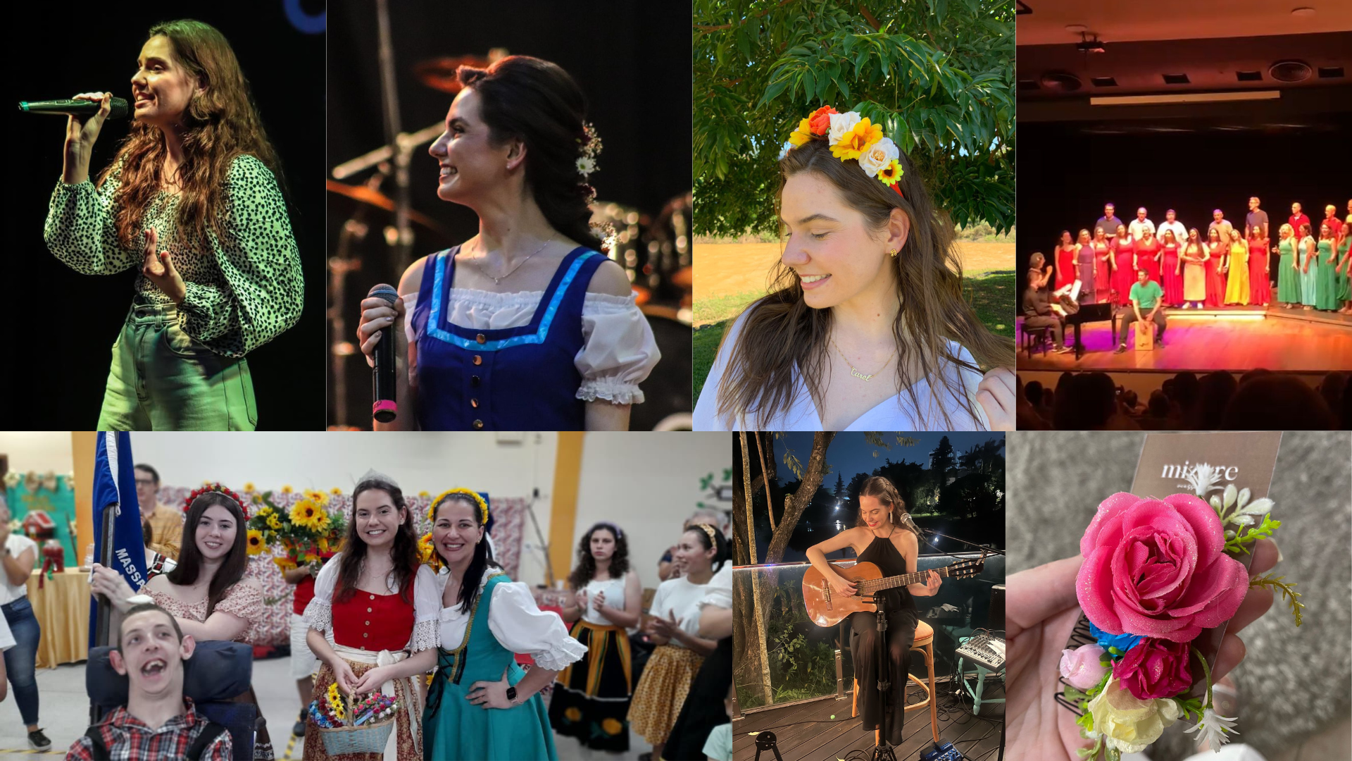 Caroline foi candidata da 34 Schutzenfest, tem como hobby cantar e tocar violão