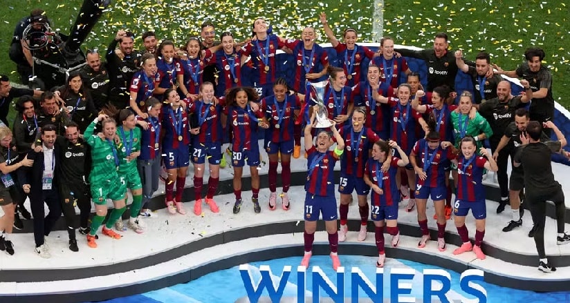 Futebol: Barcelona bate o Lyon e é tricampeão da Champions League Feminina