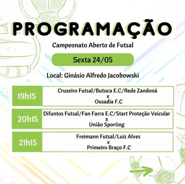 Poliesportivo: Veja a programação esportiva de Massaranduba