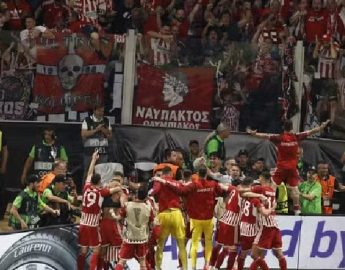 Futebol: Olympiacos marca no fim da prorrogação e conquista a Liga Conferência