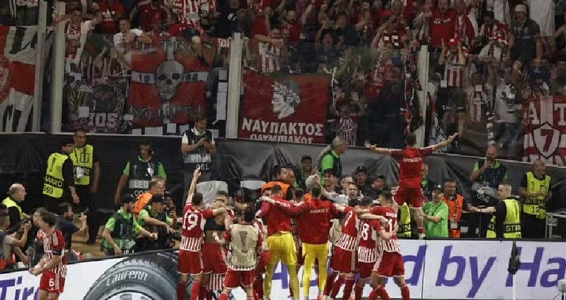 Futebol: Olympiacos marca no fim da prorrogação e conquista a Liga Conferência