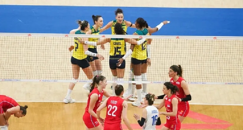 Vôlei: Brasil vence Sérvia e sai invicto da etapa do Rio de Janeiro da Liga das Nações
