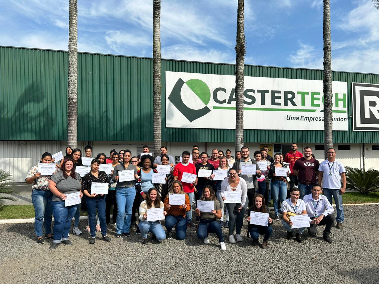 Parceria entre Castertech e ACIAS forma 7ª turma do Treinamento Básico de Usinagem em Schroeder