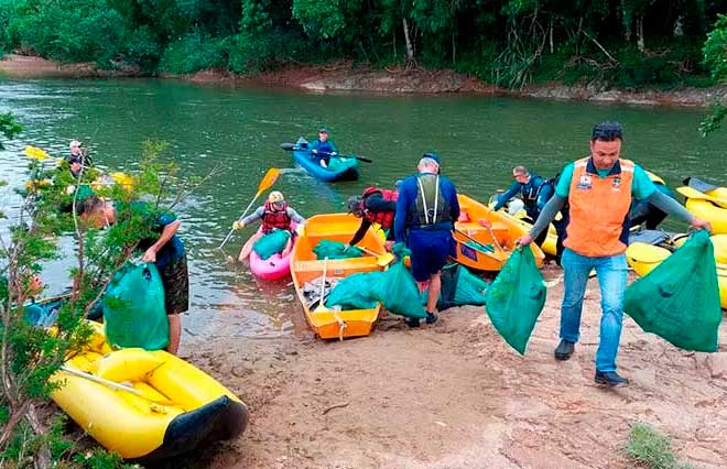 Mais uma ação de limpeza do Rio Itapocu será realizada no sábado