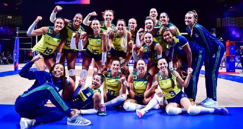 Vôlei: Em jogo equilibrado, Brasil vence a Itália no tie-break pela Liga das Nações