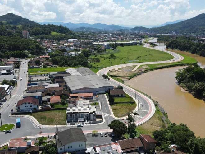 Os resultados positivos do Parque Linear Via Verde foram comprovados por dados divulgados pela Defesa Civil de Jaraguá do Sul
