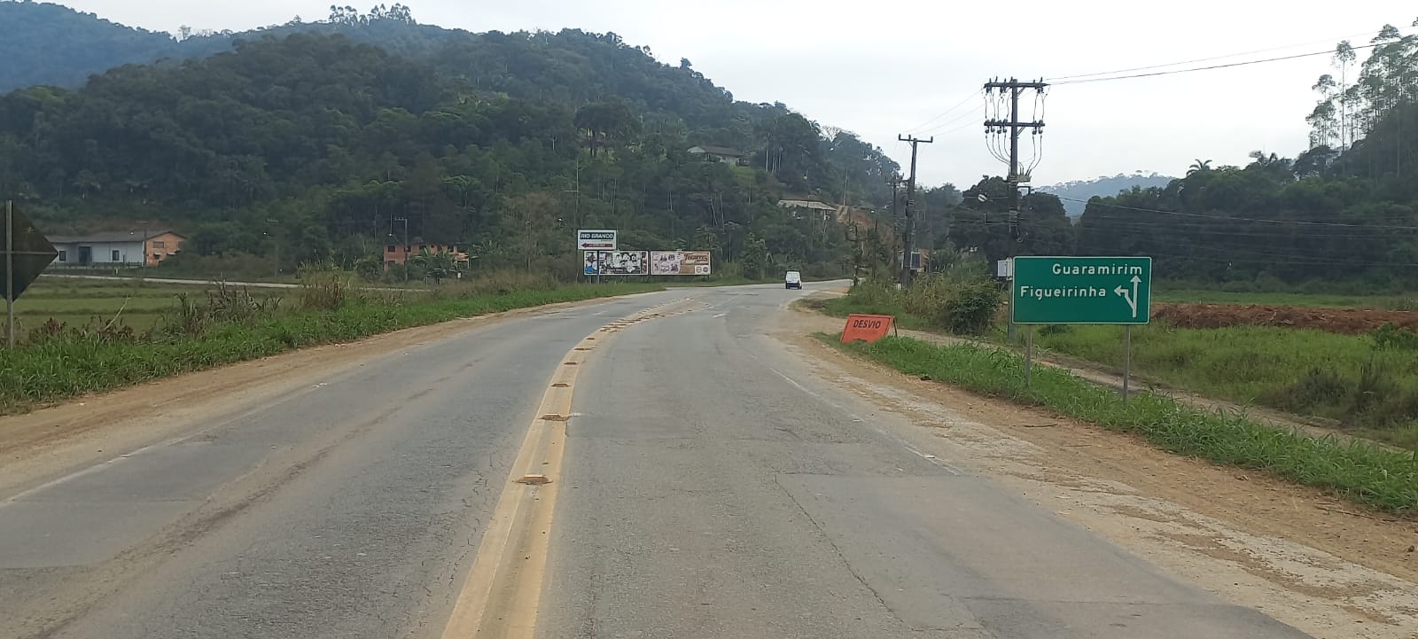 Interdição total de trecho da SC-108 em Guaramirim nesta sexta-feira