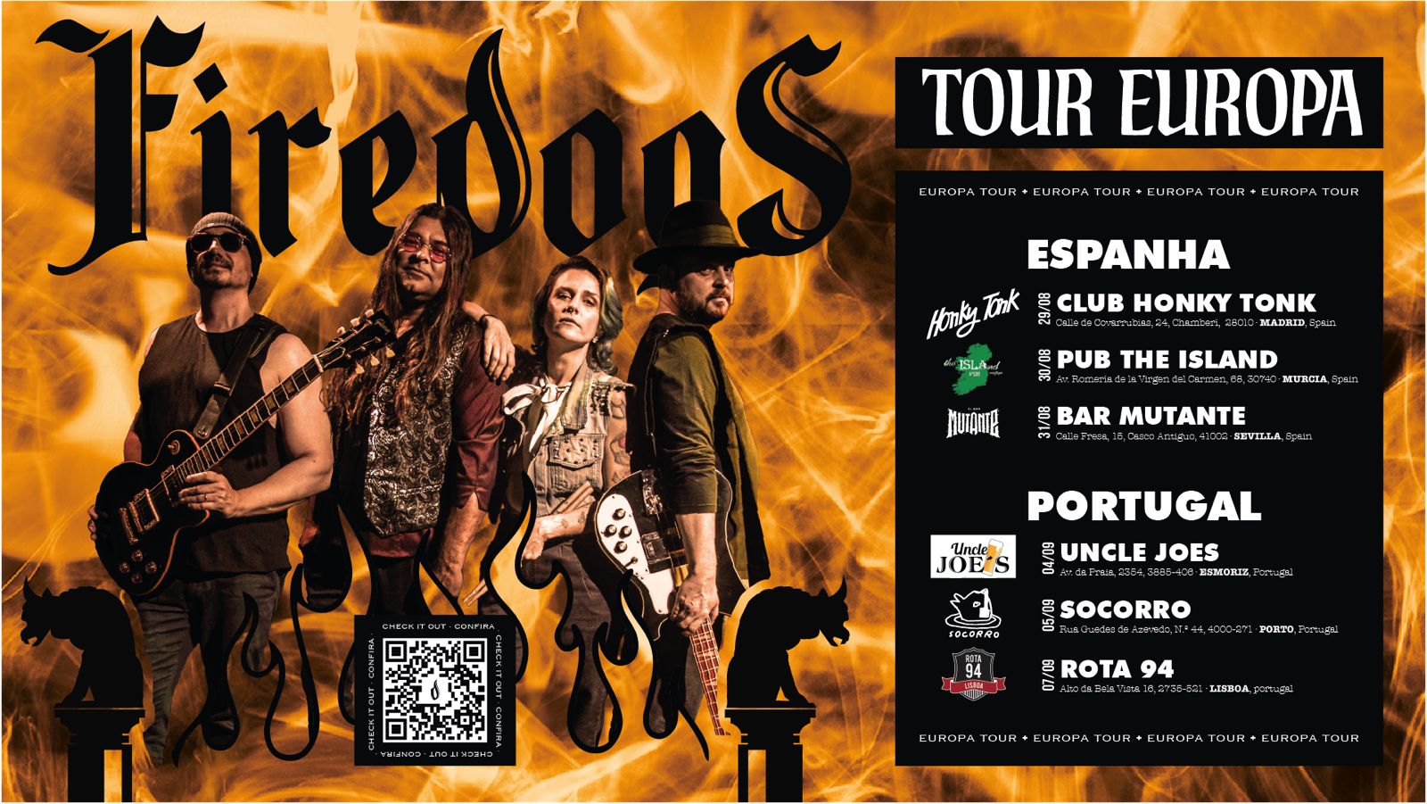FireDogs - Banda estreia show em turnê pela Europa