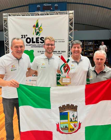 Jaraguá fica na terceira colocação na Olesc realizada no Oeste de SC