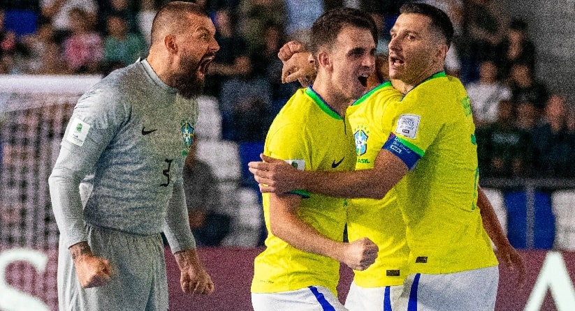 Futsal: Seleção Brasileira vai enfrentar a Ucrânia na semifinal da Copa do Mundo