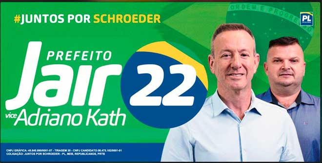 Schroeder elege Bridaroli para prefeito e quatro mulheres para a Câmara