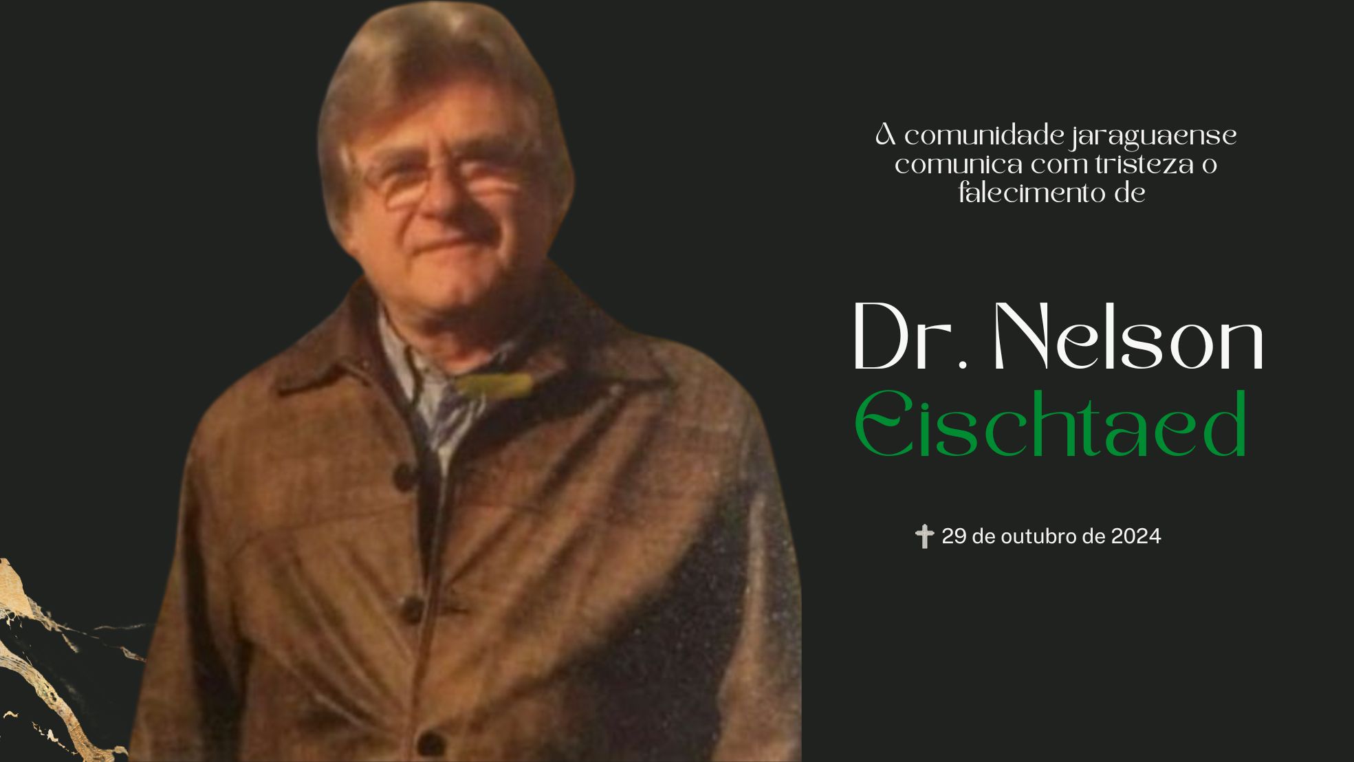 Médico Nélson Eichstaedt será sepultado hoje no Rio Cerro II