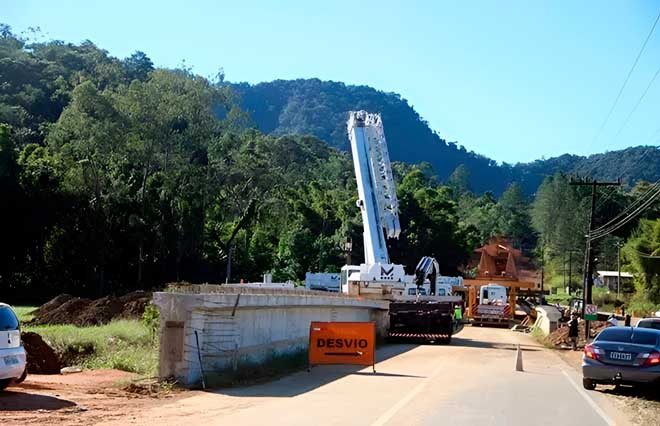 Ponte entre Jaraguá e Schroeder será liberada ao tráfego no final deste mês