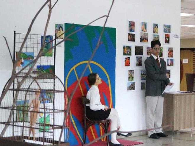 Artistas regionais servem de inspiração para mostra de arte de alunos