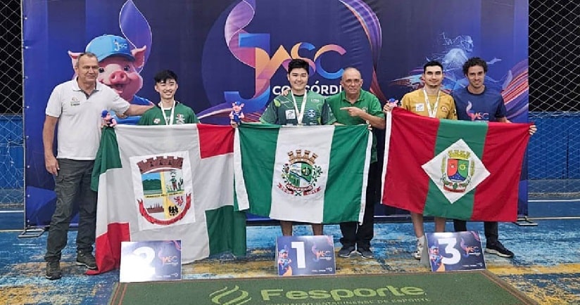 Jasc: Jaraguá do Sul vai ao pódio novamente no tênis de mesa em Concórdia