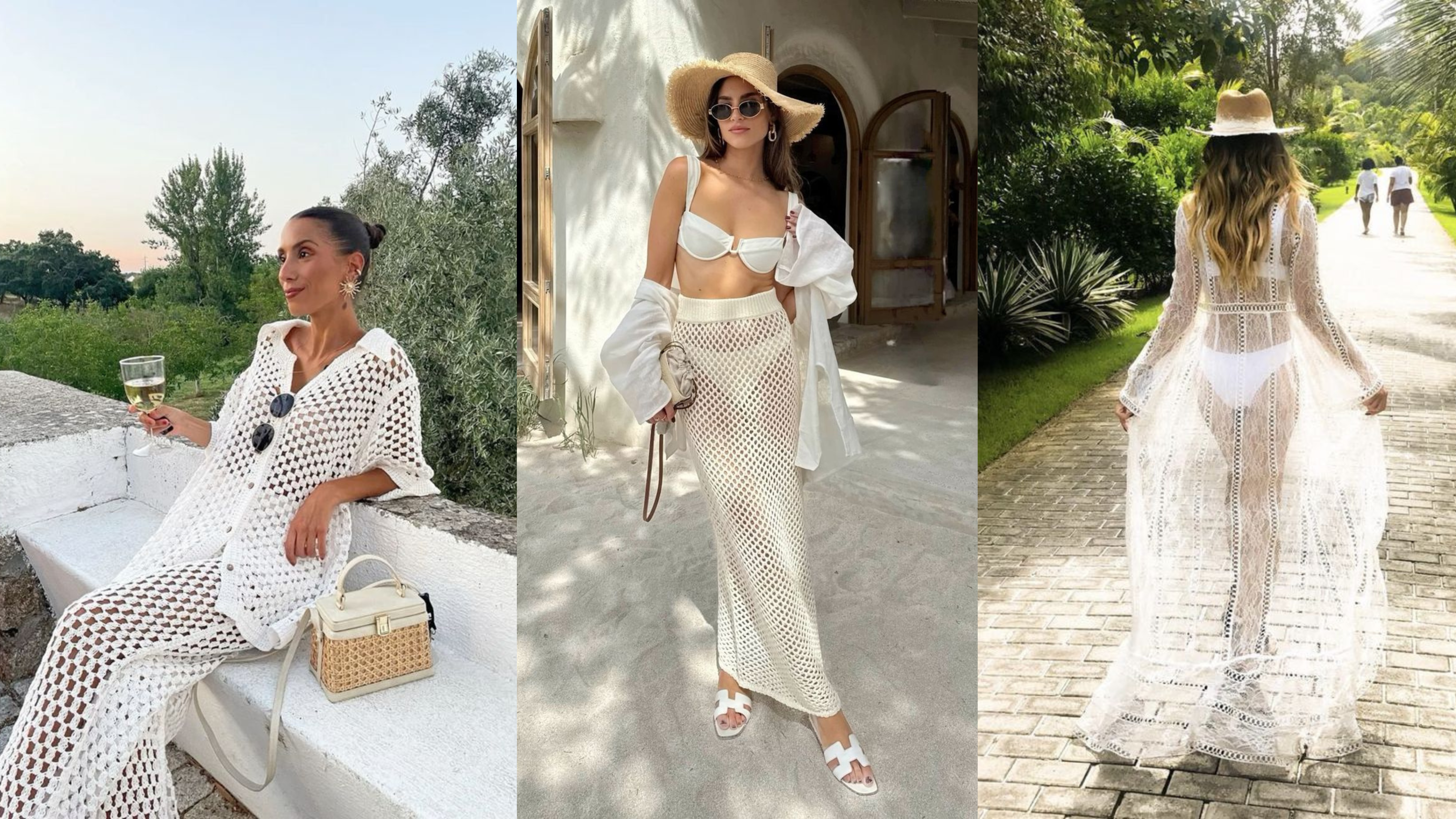 Transparência look para usar na praia final do ano