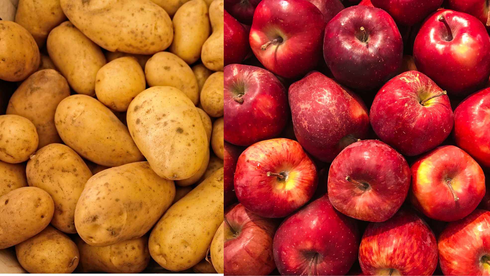 Batata em queda e maçã em alta; preços de hortaliças e frutas têm oscilações