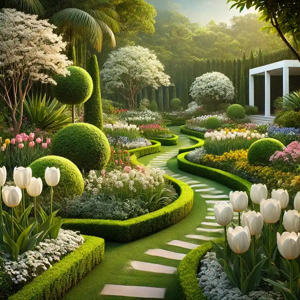 7 combinações elegantes com flores brancas no jardim