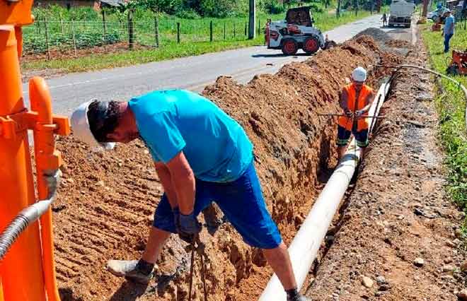 Obras ampliam a segurança hídrica e o esgotamento sanitário