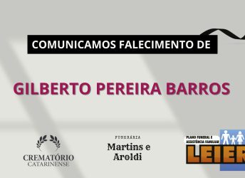 Plano Leier e a Funerária Martins e Aroldi comunicam o falecimento de Gilberto Pereira Barros