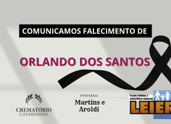 Plano Leier e a Funerária Martins e Aroldi comunicam o falecimento de Orlando dos Santos