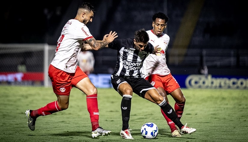 Futebol: Bragantino marca nos acréscimos e arranca empate com Ceará