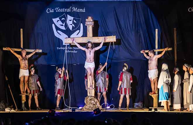 Paixão de Cristo em Schroeder promete emoção e fé com estrutura inédita