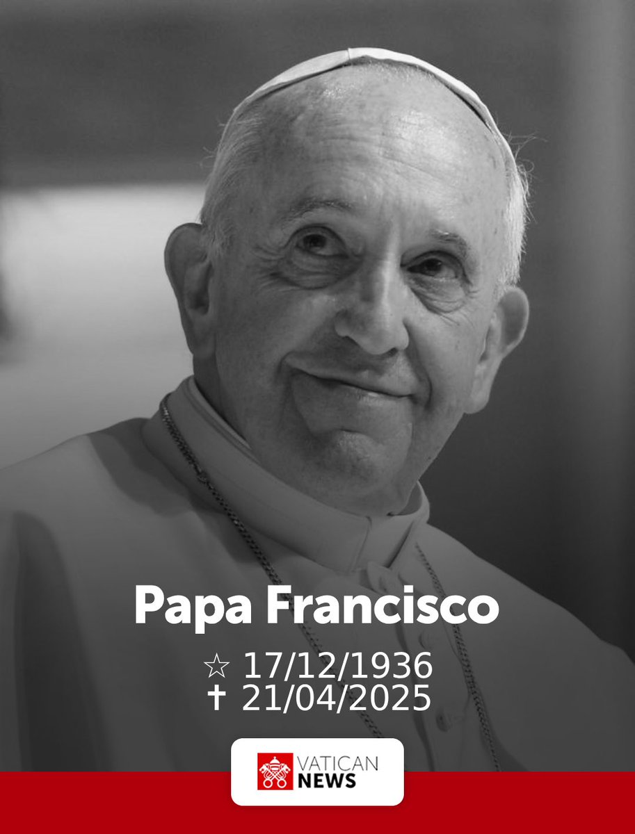 Morre o Papa Francisco aos 88 anos