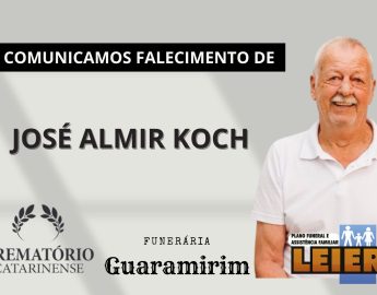Plano Leier e a Funerária Guaramirim comunicam o falecimento de José Almir Koch