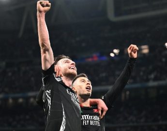 Champions League: Arsenal elimina o Real Madrid no Santiago Bernabéu