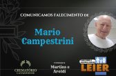 Plano Leier e a Funerária Martins e Aroldi comunicam o falecimento de Mario Campestrini