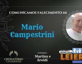 Plano Leier e a Funerária Martins e Aroldi comunicam o falecimento de Mario Campestrini