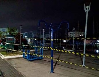 Praça Cantalício Érico Flores está interditada por segurança