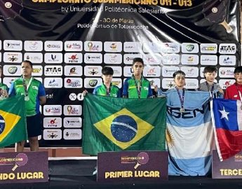 Tênis de Mesa: Jaraguaense sub-13 vai ao pódio duas vezes no Sul-Americano