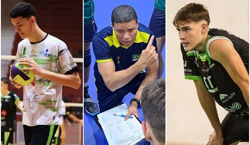 Vôlei: Trio jaraguaense participa de atividades com a Seleção Brasileira sub-19