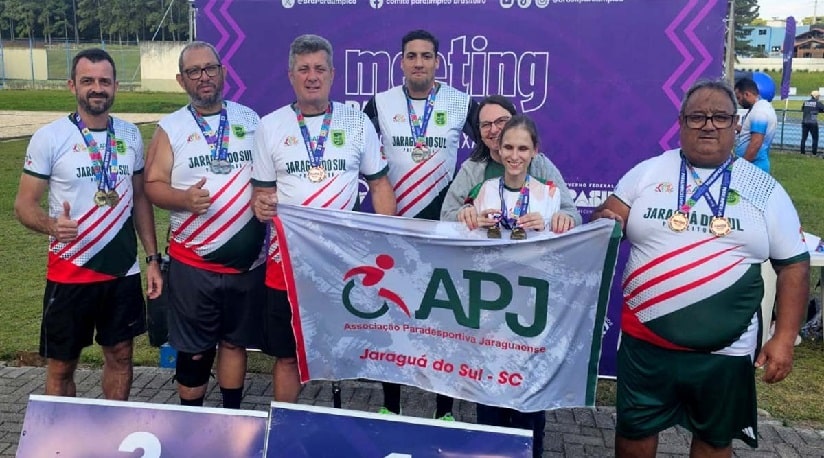 Paradesporto: Jaraguá do Sul brilha no Meeting Paralímpico com 27 medalhas