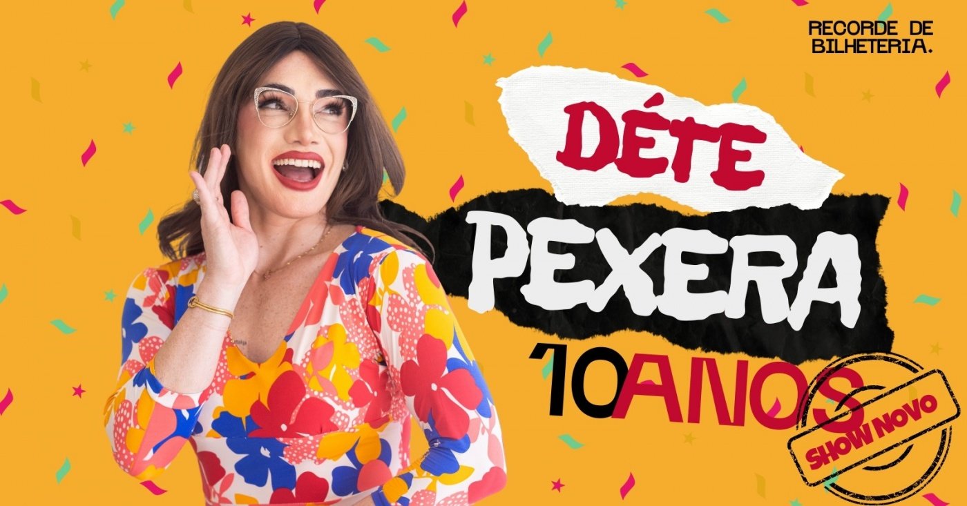Déte Pexera comemora 10 anos de carreira com show em Jaraguá; garanta seu lugar