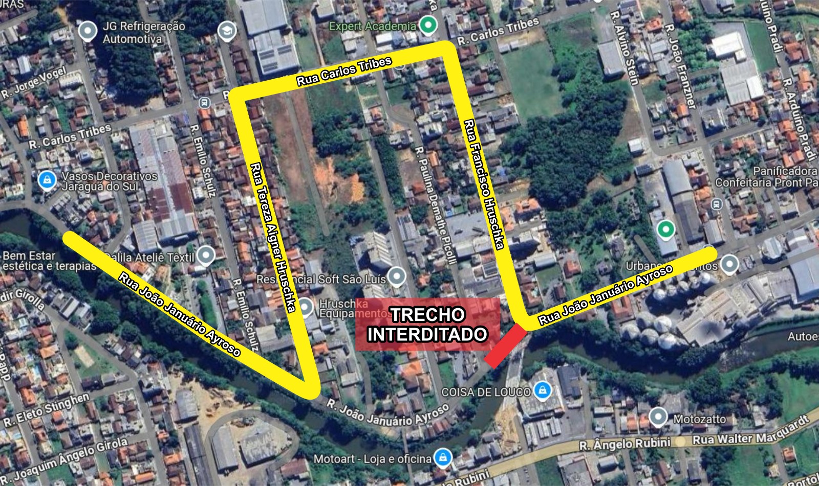 Interdição em Jaraguá do Sul