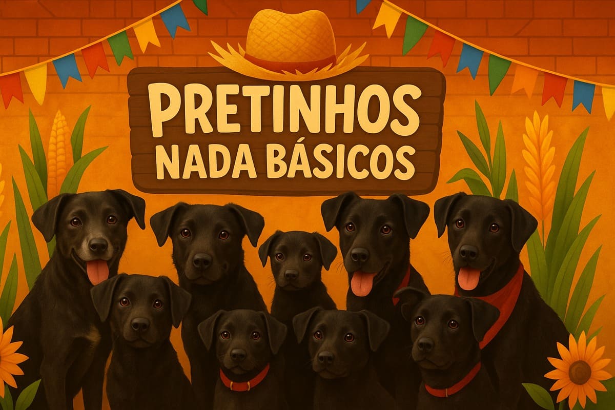 Pretinhos nada básicos: cães pretos ganham feira especial de adoção em Jaraguá