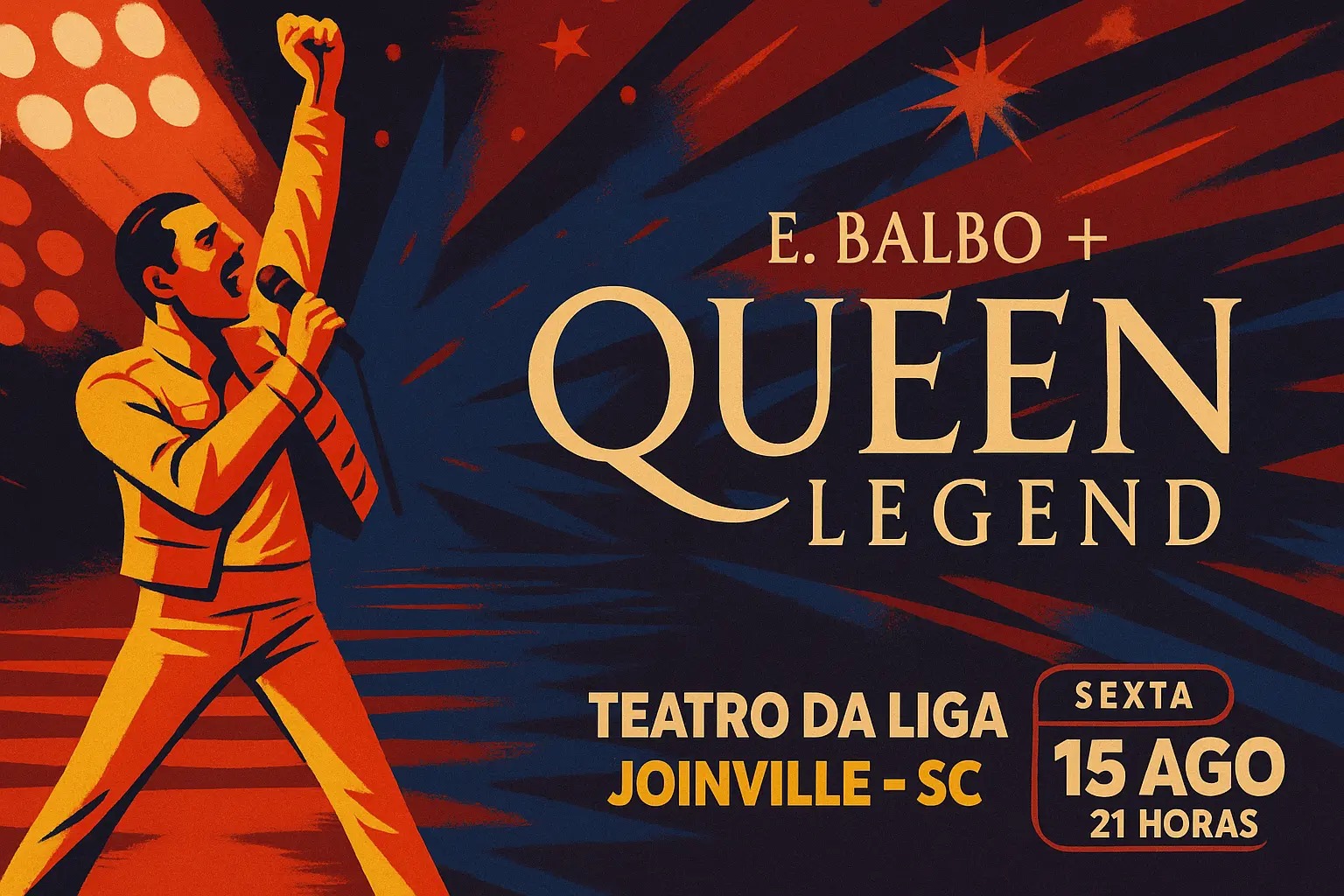 Queen Legend agita Joinville com tributo em agosto; garanta já!