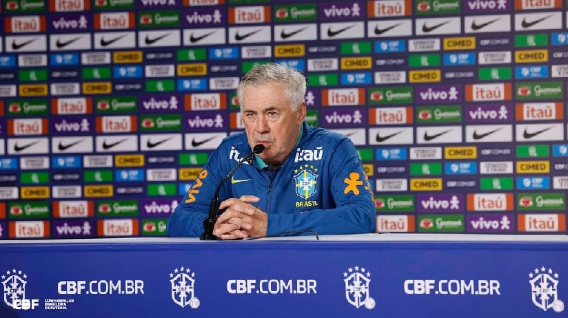 Futebol: Carlo Ancelotti confirma Seleção Brasileira diferente contra a Bolívia