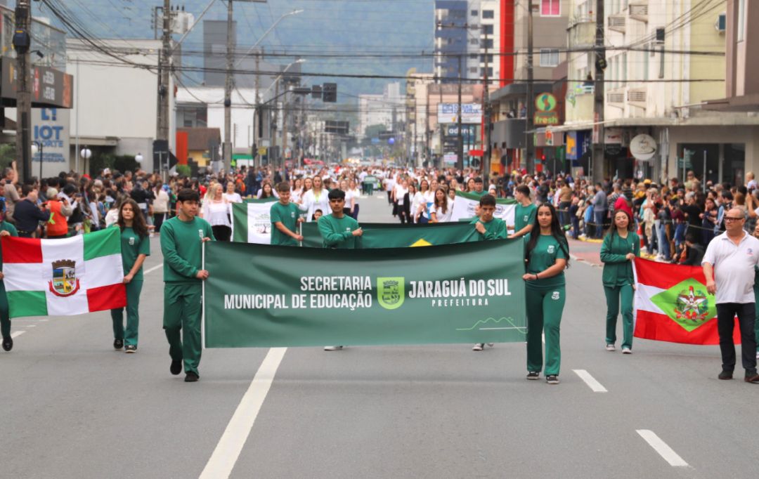 Jaraguá do Sul terá desfile de 7 de Setembro; veja como fica o trânsito