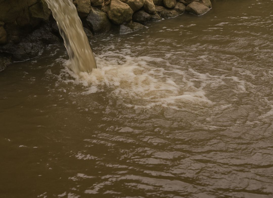 Empresa é notificada por despejar esgoto em córrego de Jaraguá do Sul