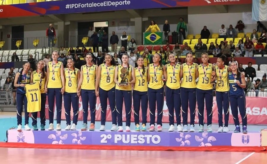 Vôlei: Dupla jaraguaense conquista o segundo lugar no Sul-Americano sub-17