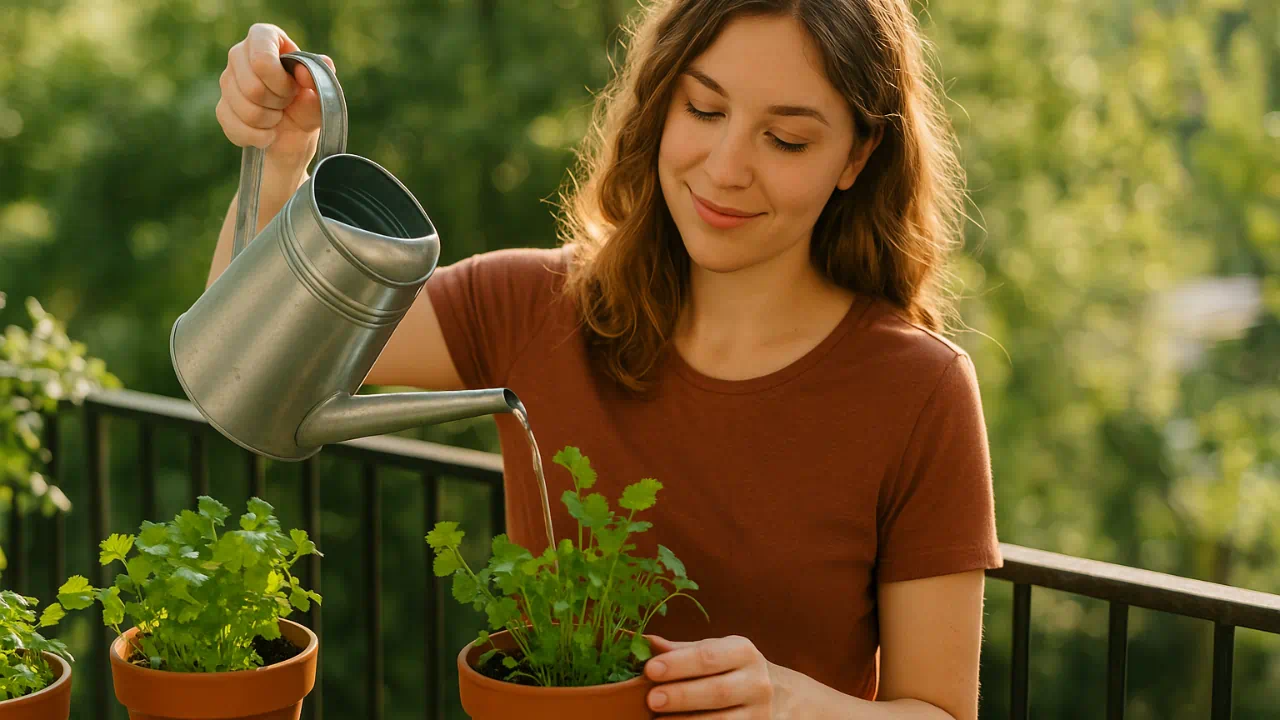 7 segredos para ter coentro em vasos com folhas abundantes e livres de pragas