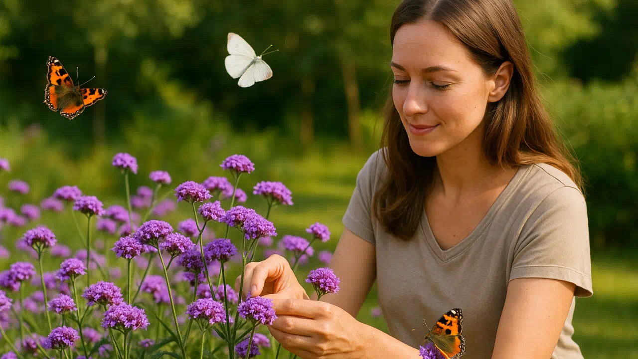 Truque para cultivar verbena e atrair borboletas para o jardim