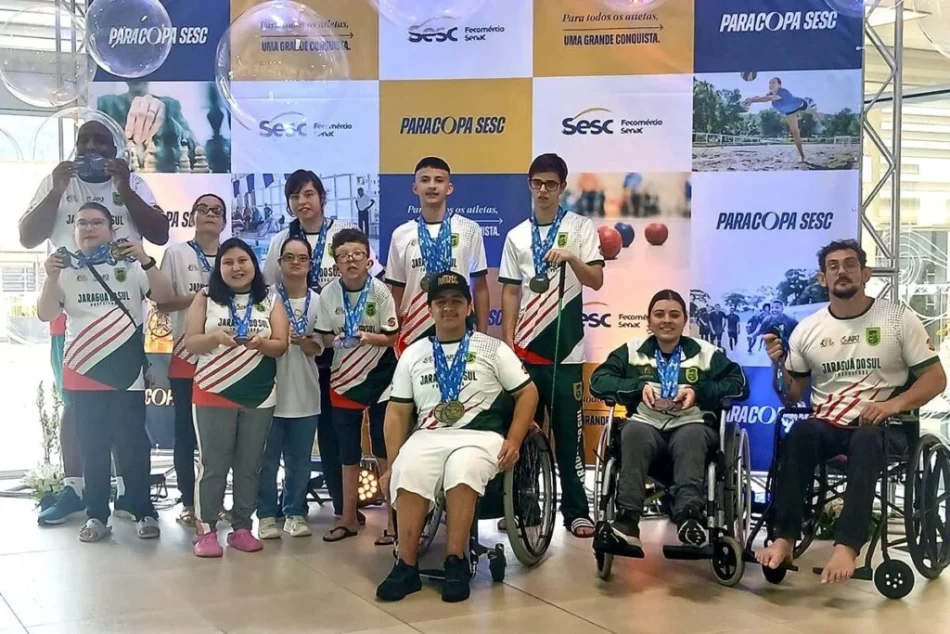 Jaraguaenses conquistam 38 medalhas na Paracopa Sesc
