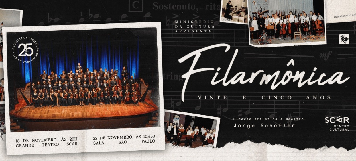 Filarmônica de Jaraguá celebra 25 anos com noite única na SCAR; confira!
